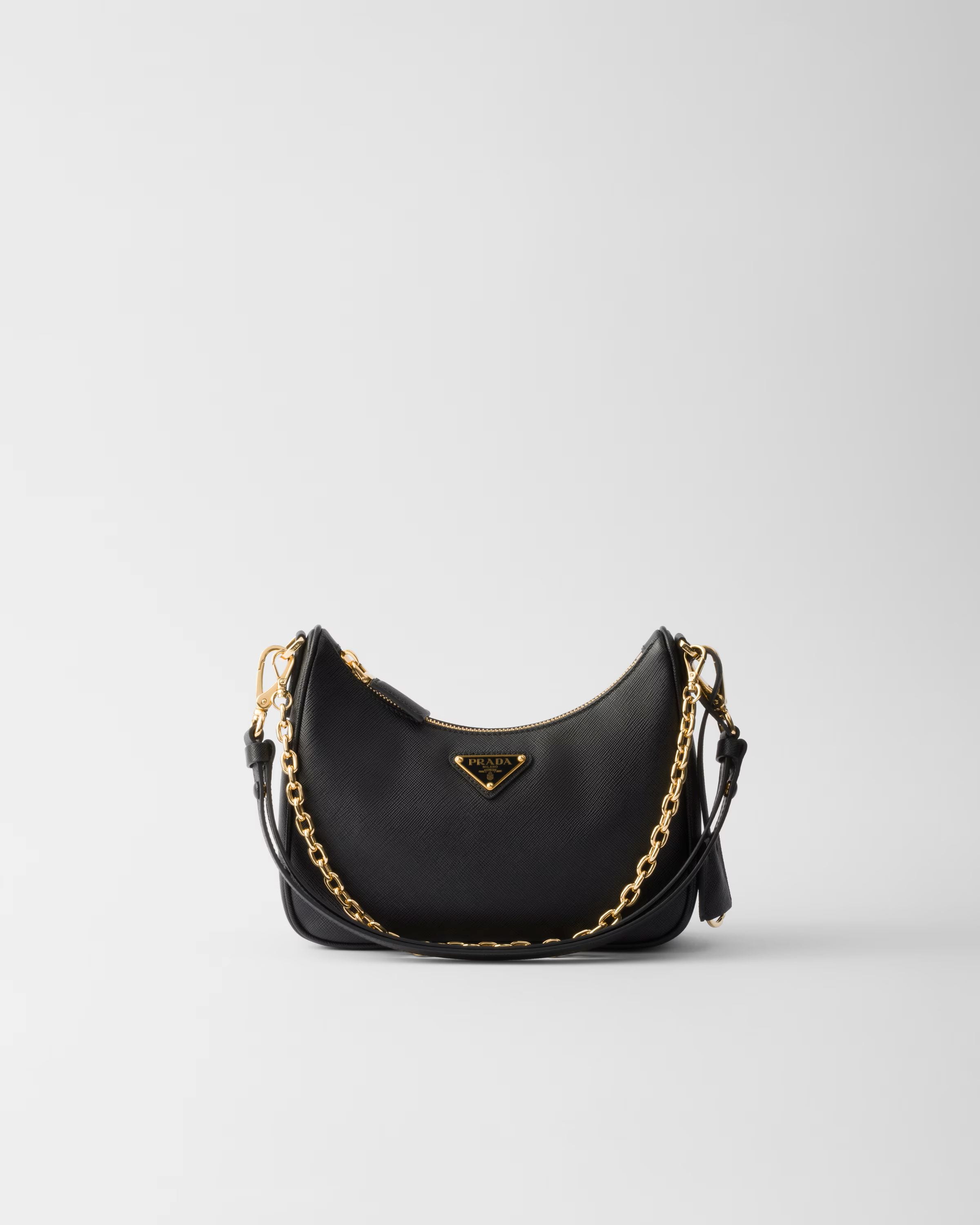 Prada Re-Edition Saffiano leather mini-bag in Black, €2100 (approximately P139,034.70), PRADA, prada.com